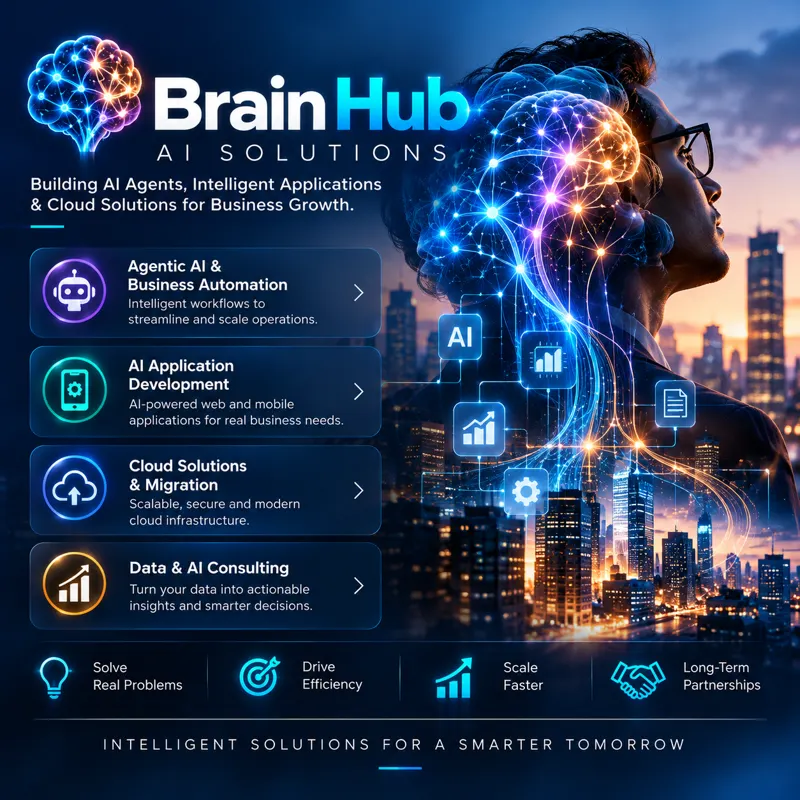 Brain Hub AI Solutions: AI agents, AI apps, cloud and data consulting